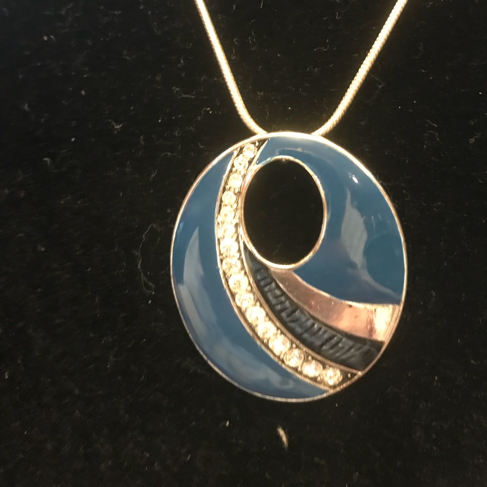 SOLD-SOLD......Blue swirl necklace